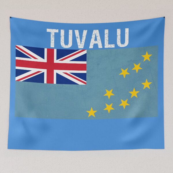 Item preview, Old Classic tuvaluan Flag ,Tuvalu Team designed and sold by EpicMaps.