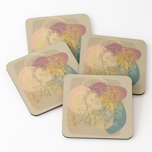 Item preview, Woman Portrait with Plants Line Art designed and sold by ORA_ORA.