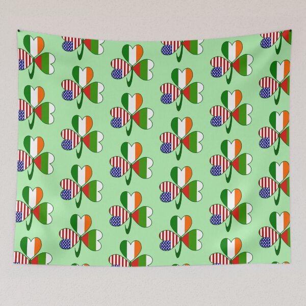 Item preview, Bulgaria Ireland USA Shamrock Flags designed and sold by AuntieShoe.