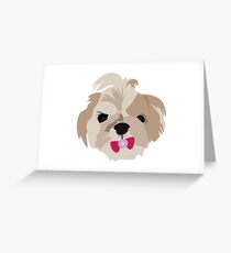 Delaney's shih tzu Greeting Card