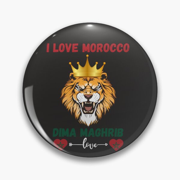 Item preview, I Love Morocco Dima Maghrib Moroccan flag  designed and sold by superlola.