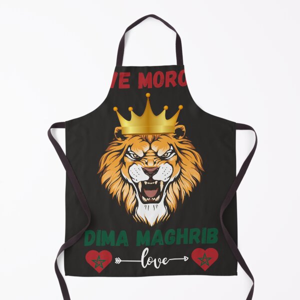 Item preview, I Love Morocco Dima Maghrib Moroccan flag designed and sold by superlola.