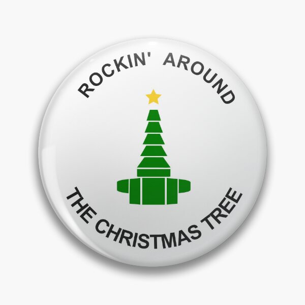 Item preview, Rockin' Around Green Oxygen Christmas Tree with Yellow Star designed and sold by BearAndCat.
