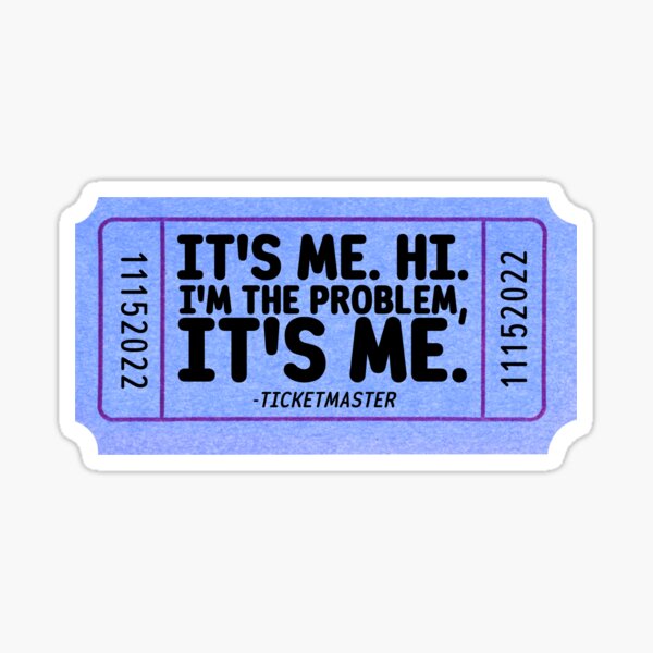 Ticketmaster Anti Hero Ticket Sticker Sticker For Sale By Packmancjc Redbubble 