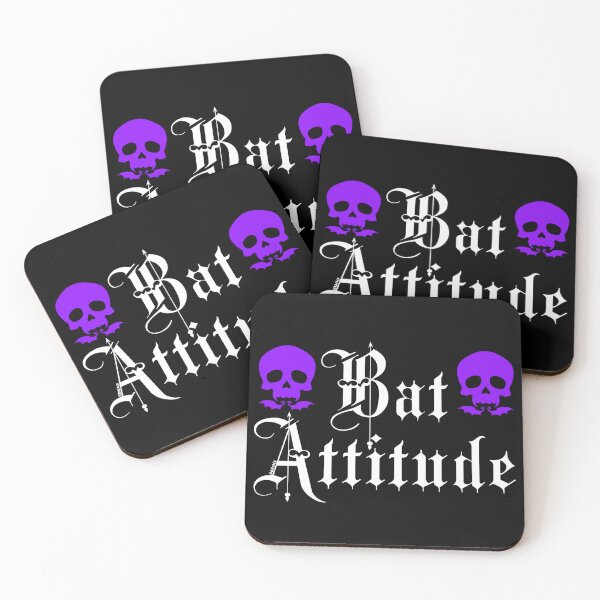 Item preview, Bat Attitude (Purple Version) designed and sold by JanGrackle.