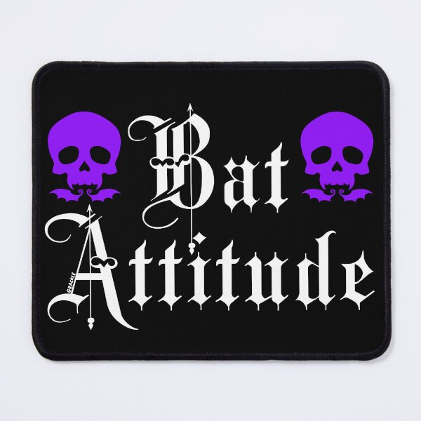 Item preview, Bat Attitude (Purple Version) designed and sold by JanGrackle.
