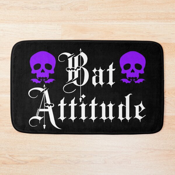 Item preview, Bat Attitude (Purple Version) designed and sold by JanGrackle.