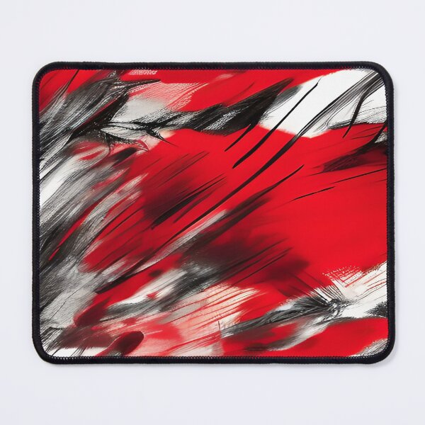 Item preview, Red Black White Splashes of Red Brush Strokes designed and sold by deniselynnimage.