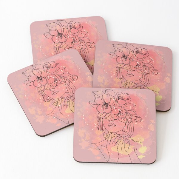Item preview, Watercolour, Woman Face With Flowers designed and sold by ORA_ORA.