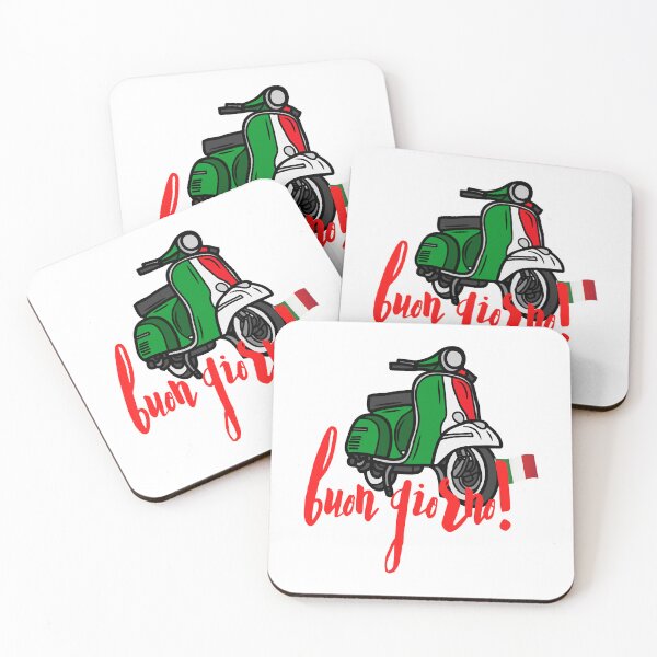 Item preview, Buon Giorno Italian phrases-Italy green white and red Good Morning. designed and sold by CheekyChicArtj.