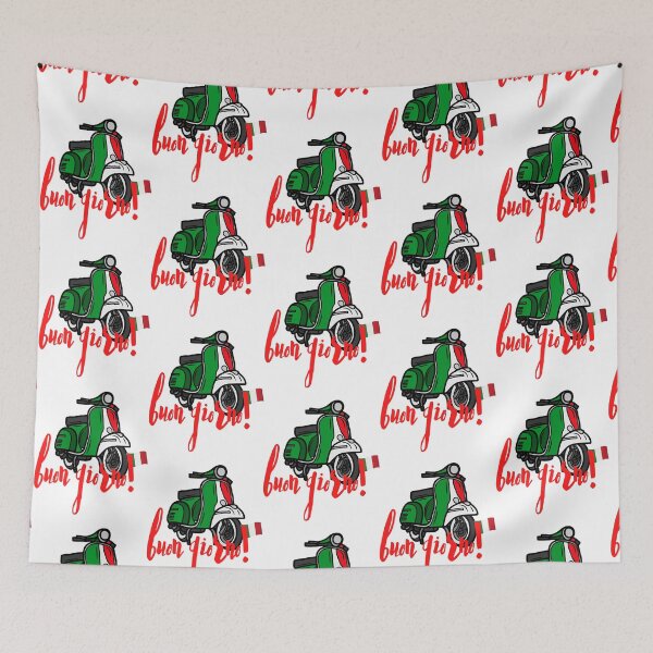 Item preview, Buon Giorno Italian phrases-Italy green white and red Good Morning. designed and sold by CheekyChicArtj.