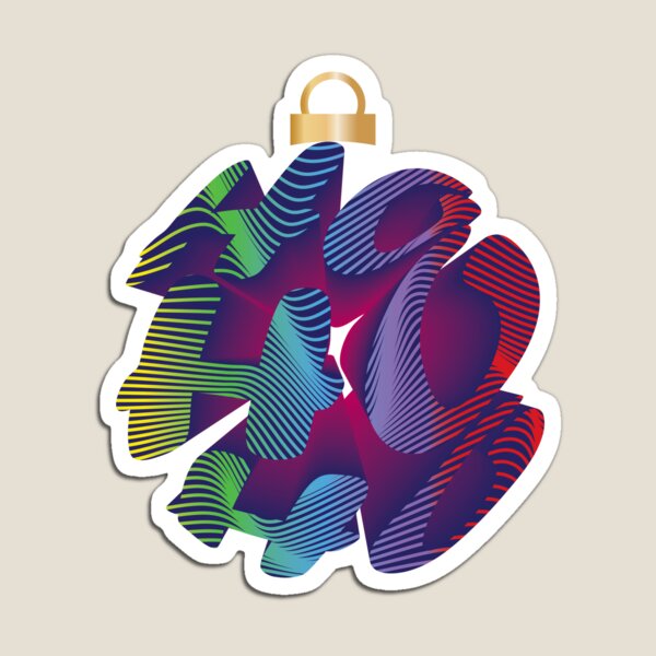 Item preview, Ho Ho Ho Arcoiris Bola de Navidad designed and sold by LybiesMood.