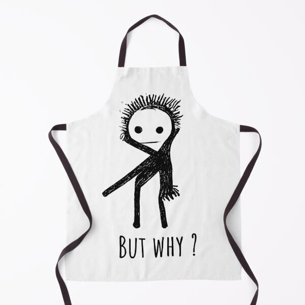 Item preview, Minimalist Stick Dude Design with Quote "BUT WHY?" by RudeKittenDesigns designed and sold by rudekitten.