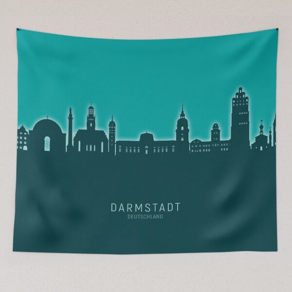 Item preview, Darmstadt Germany Skyline designed and sold by ArtPrints.