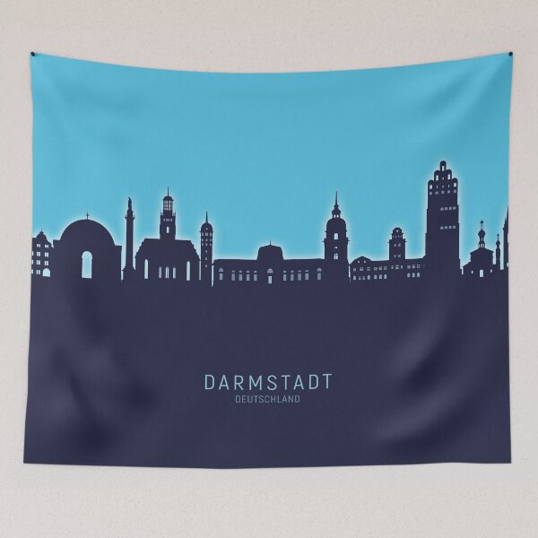 Item preview, Darmstadt Germany Skyline designed and sold by ArtPrints.