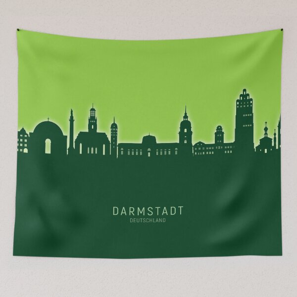 Item preview, Darmstadt Germany Skyline designed and sold by ArtPrints.