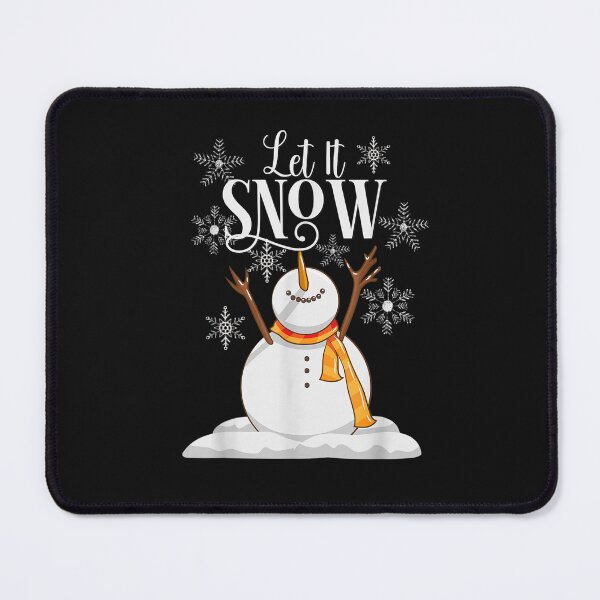 Item preview, LET IT SNOW Cute Snowman Snowy Snowflakes Christmas T-Shirt designed and sold by Blue-Rechard.