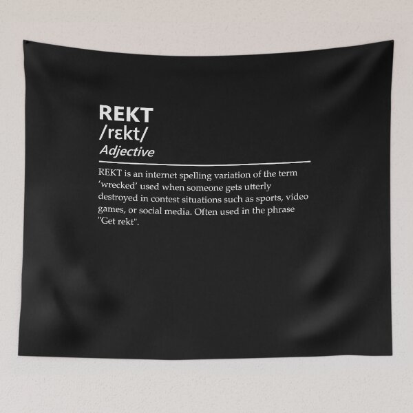 Item preview, REKT Funny Gamer Definition by RudeKittenDesigns designed and sold by rudekitten.