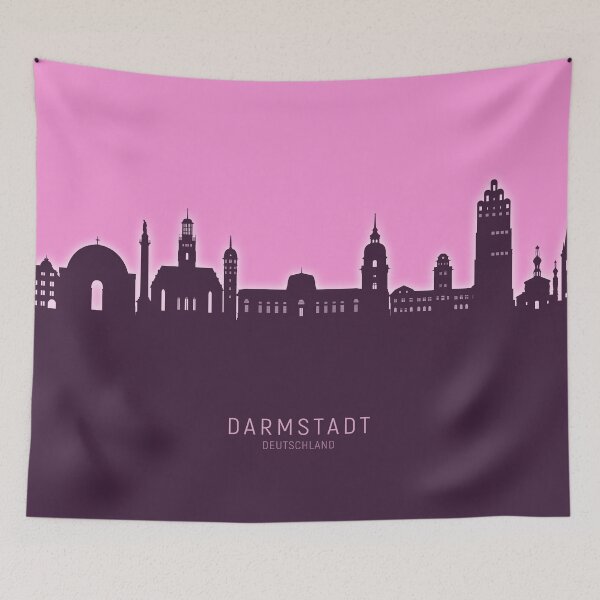 Item preview, Darmstadt Germany Skyline designed and sold by ArtPrints.