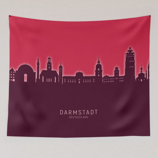 Item preview, Darmstadt Germany Skyline designed and sold by ArtPrints.
