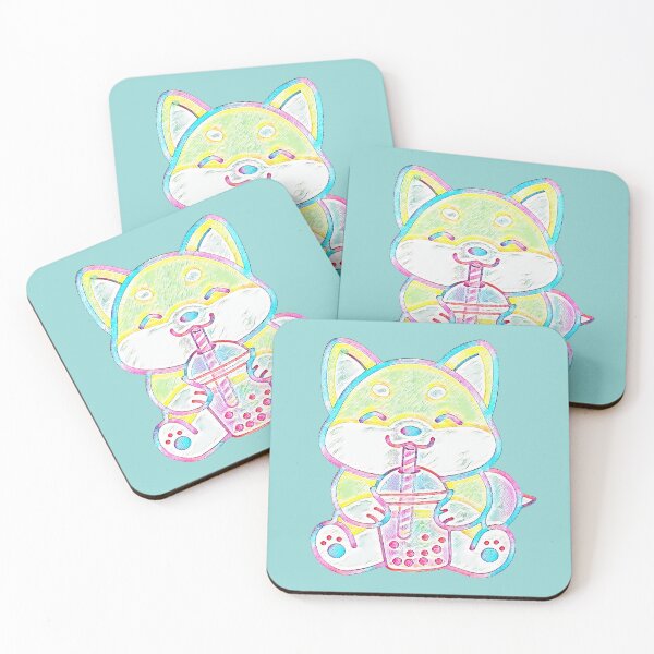 Item preview, Colorful Corgi Dog butt with Boba Bubble tea designed and sold by AKR-Hobby.