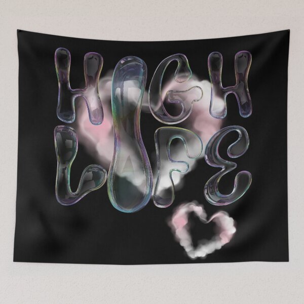 Item preview, High life y2k design vaporwave vibe bubbles designed and sold by VantaTheArtist.