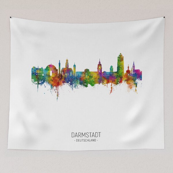 Item preview, Darmstadt Germany Skyline designed and sold by ArtPrints.