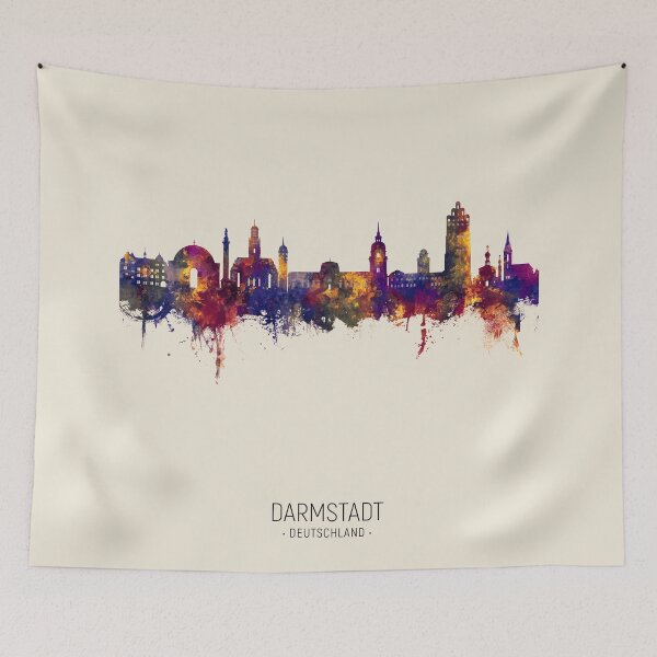 Item preview, Darmstadt Germany Skyline designed and sold by ArtPrints.