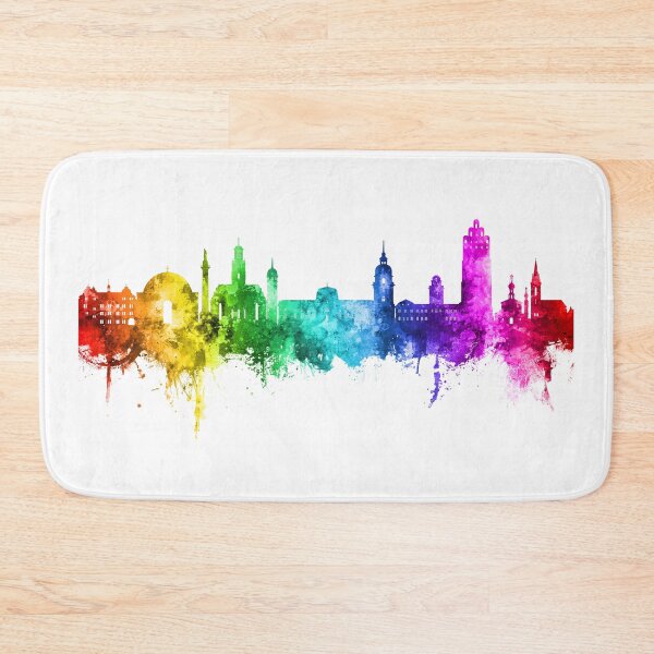 Item preview, Darmstadt Germany Skyline designed and sold by ArtPrints.