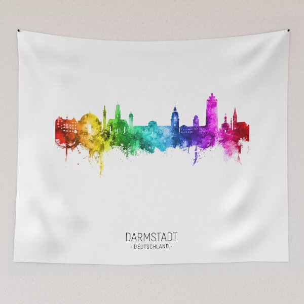 Item preview, Darmstadt Germany Skyline designed and sold by ArtPrints.