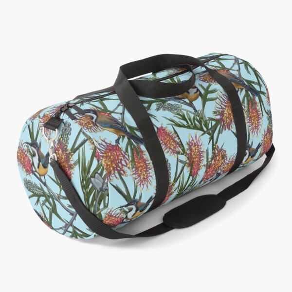 Item preview, Eastern Spinebill in Grevilleas Repeated Pattern by Australian artist Laural Retz designed and sold by Laural Retz.