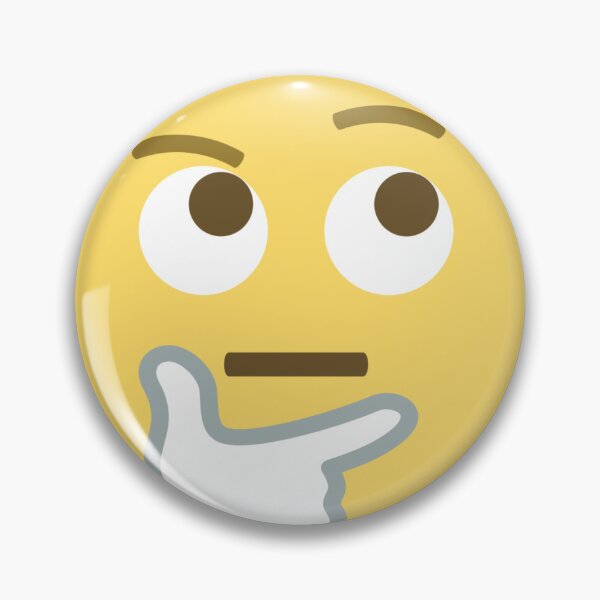 Artikelvorschau, Denkendes Gesicht Emoji-"Sind Sie sicher" Emoji entworfen und verkauft von YouBeeVintage.