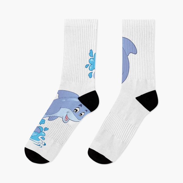 Item preview, Two cute dolphins water fun designed and sold by Sticker-Palace-.