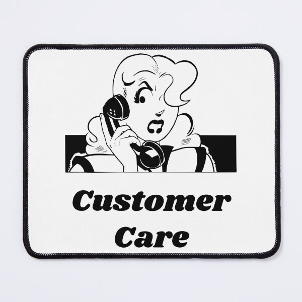 Item preview, 'Customer Care' Angry Woman Design - Retro Illustration Design for T-shirts, mugs, phone cases and other accessories designed and sold by Ridiculam Toga.