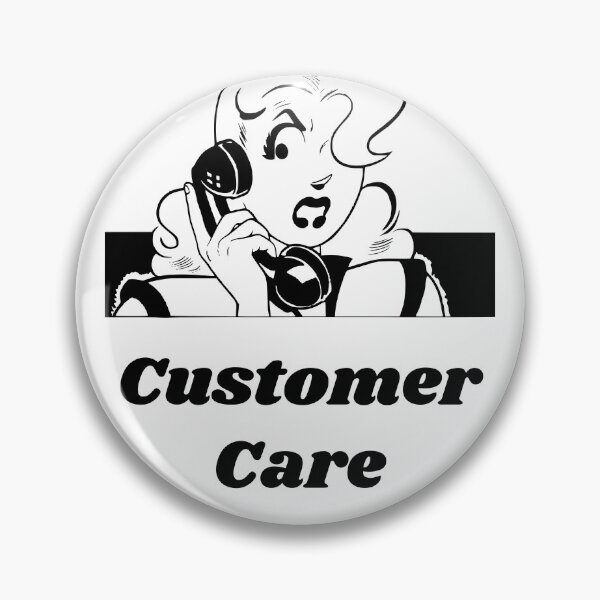 Item preview, 'Customer Care' Angry Woman Design - Retro Illustration Design for T-shirts, mugs, phone cases and other accessories designed and sold by Ridiculam Toga.