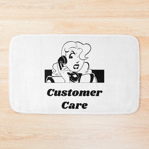 Item preview, 'Customer Care' Angry Woman Design - Retro Illustration Design for T-shirts, mugs, phone cases and other accessories designed and sold by Ridiculam Toga.