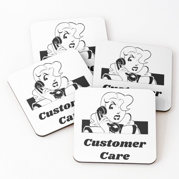 Item preview, 'Customer Care' Angry Woman Design - Retro Illustration Design for T-shirts, mugs, phone cases and other accessories designed and sold by Ridiculam Toga.