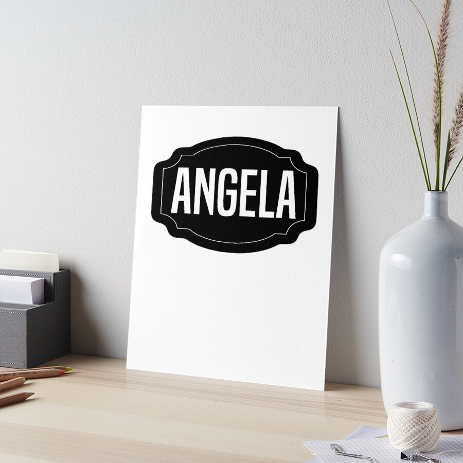 ANGELA Personalized Name Birthday Tag Family Name ANGELA Girl Custom Name  First Name Last Name 