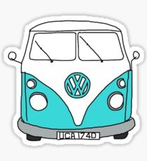Pegatina Furgoneta hippie