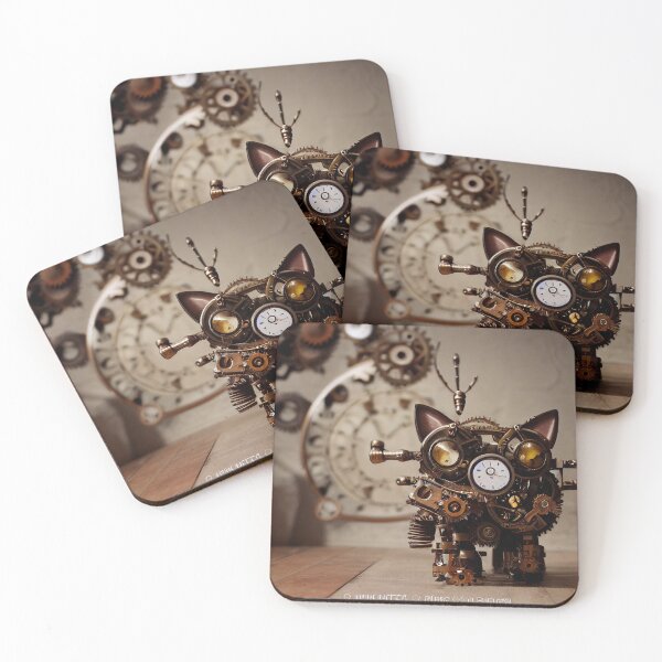 Item preview, Steampunk Kitten by Rude Kitten Designs designed and sold by rudekitten.