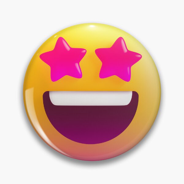 Item preview, Star-Struck Face Emoji-'I'm amazed face' Emoji designed and sold by YouBeeVintage.