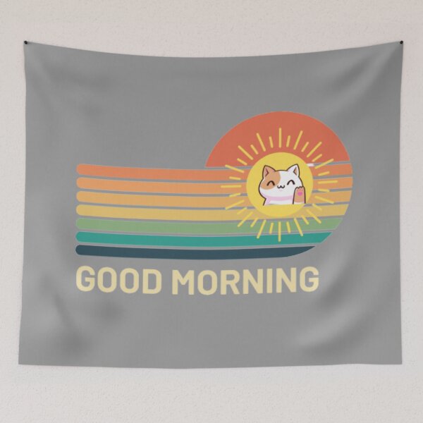 Item preview, Goodly Morning Shiny Cat designed and sold by DeeCeeFashion.