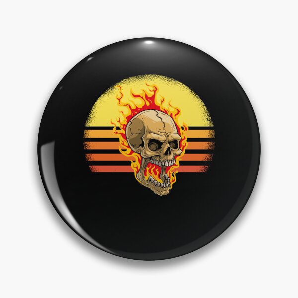 Item preview, Burning Skull designed and sold by 1681830934131.