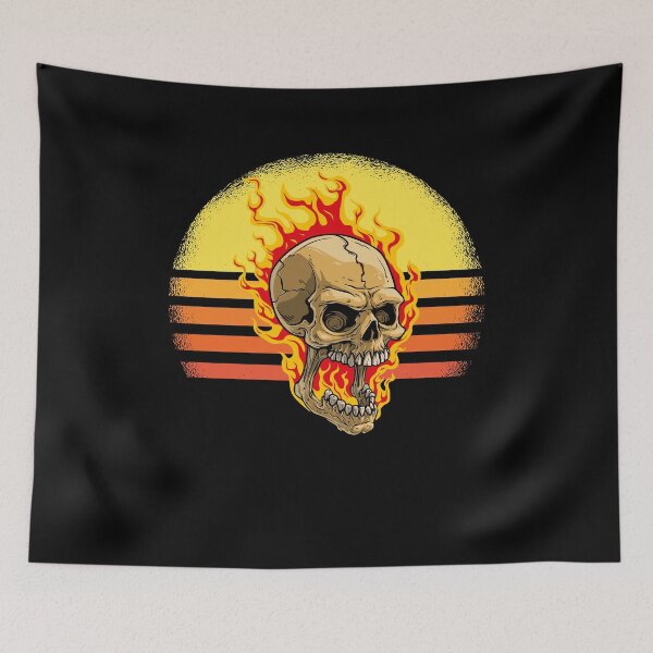 Item preview, Burning Skull designed and sold by 1681830934131.