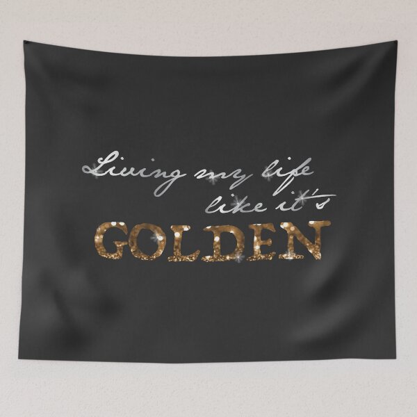 Item preview, "Living My Life Like It's Golden" - Jill Scott, empowering Lyrics designed and sold by WitchDesign.