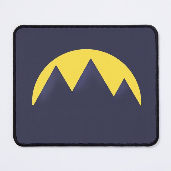 Item preview, Yellow and Navy Simple Minimalist illustration, Minimal Design, Sun and mountain design designed and sold by Cosmos726.