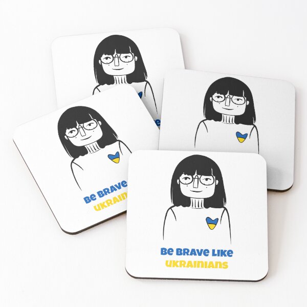 Item preview, Be brave like ukrainians - glasses designed and sold by HelgaScand.