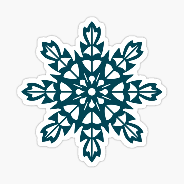 Snowflakes 2 Sticker for Sale by stylishdzign