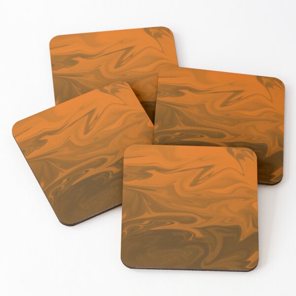 Item preview, Rusty Brown Caramel Orange Liquid Art. Liquid Marble. Abstract Design. designed and sold by Jason123za.