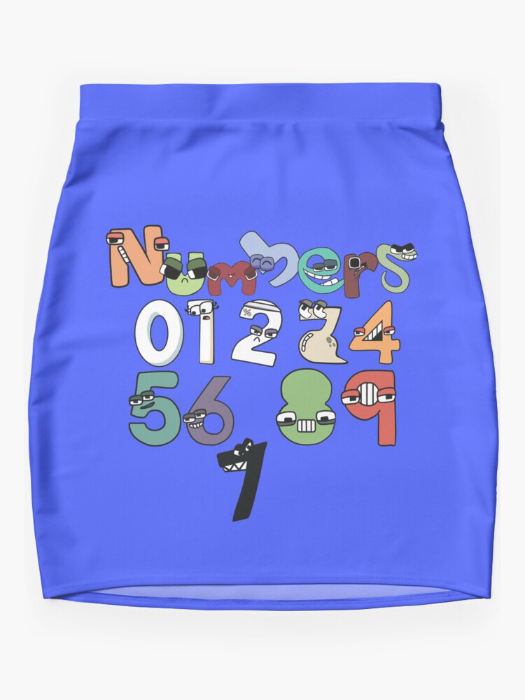 Number Alphabet Lore  Mini Skirt for Sale by TheBullishRhino